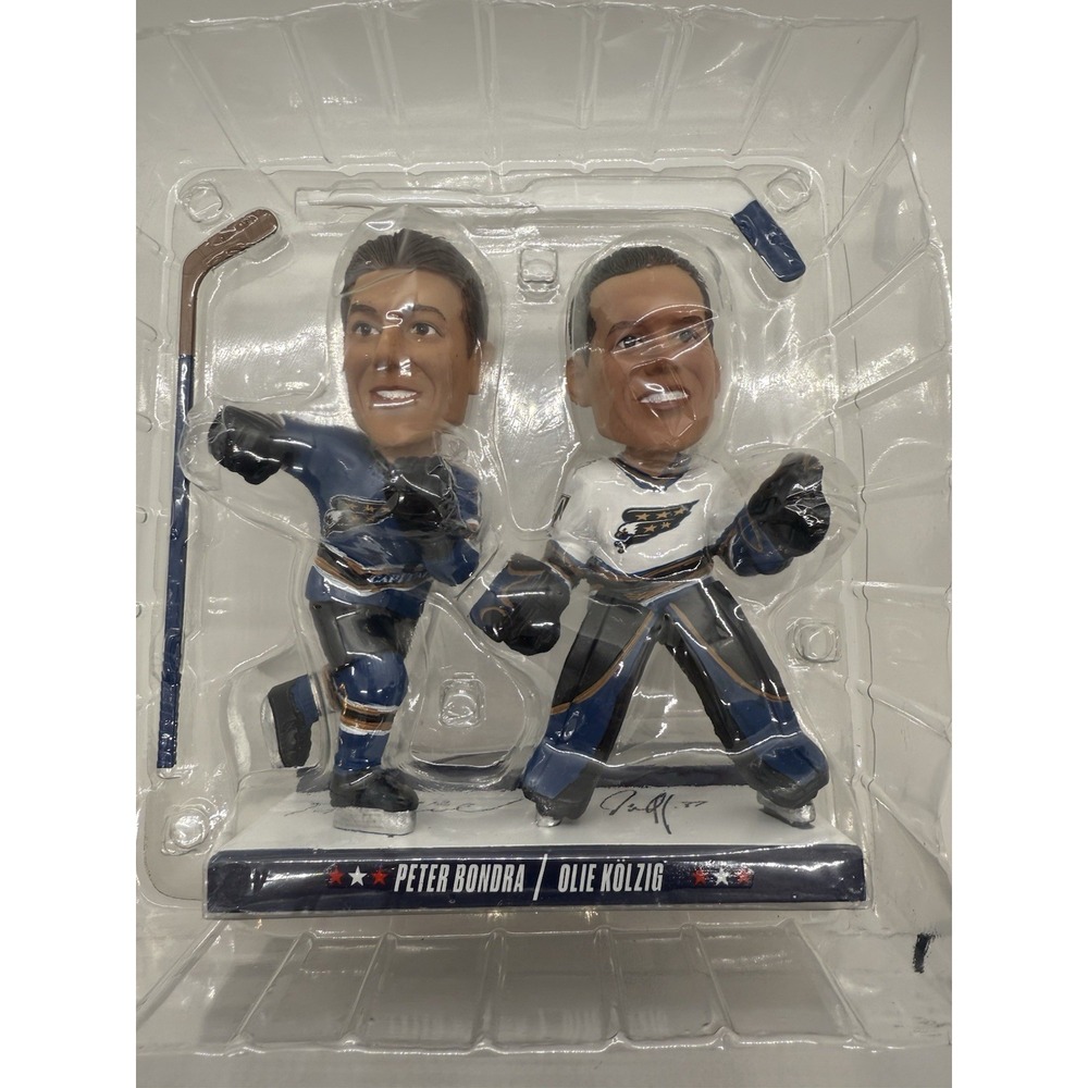 Washington Capitals 50th Anniversary Dual Bobblehead Bondra Kolzig NIB Limited